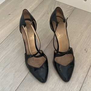 Christian Louboutin Vita Dita Patent Mary Jane Pumps Authentic